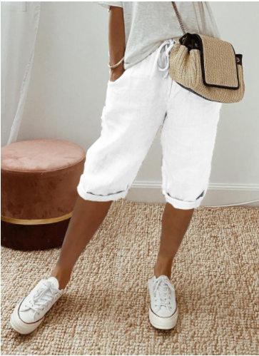 Marlene Cotton Linen Shorts For Women Breathable Comfortable Everyday Wear In Hot Weather