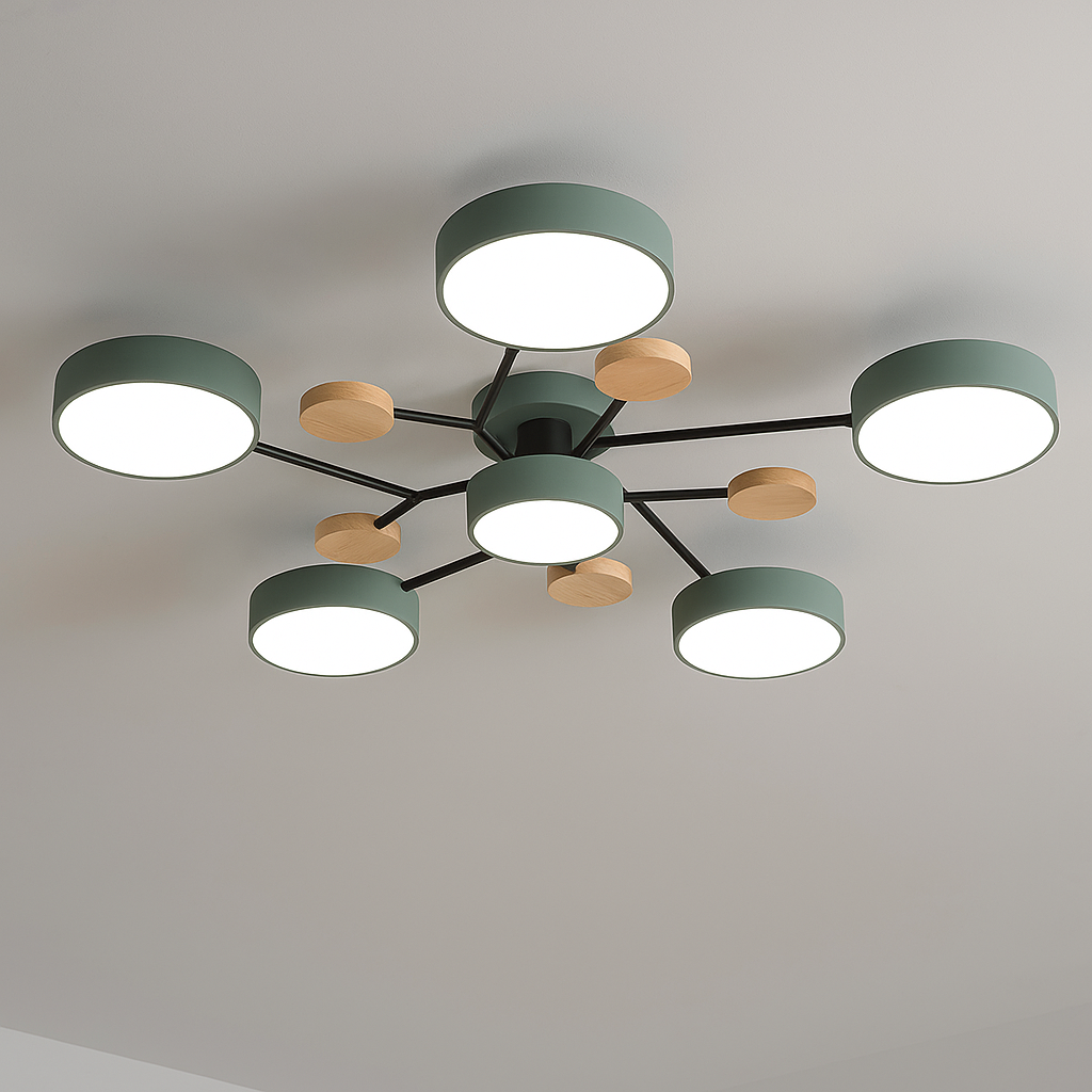 Led Ceiling Light Recessed Fixture With Soft Flicker-Free Illumination For Modern Interiors
