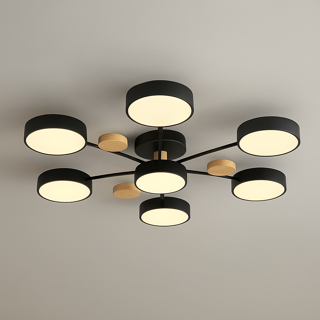 Led Ceiling Light Recessed Fixture With Soft Flicker-Free Illumination For Modern Interiors