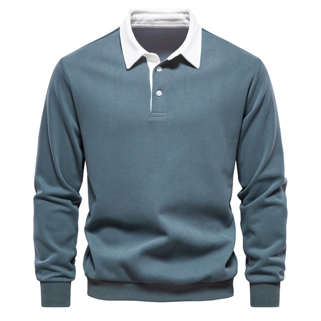 TrendAura - Refined Elegant Polo Pullover