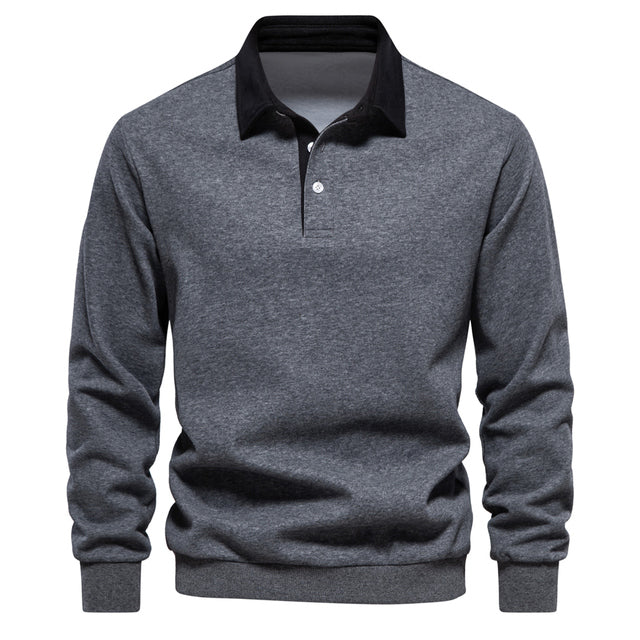TrendAura - Refined Elegant Polo Pullover