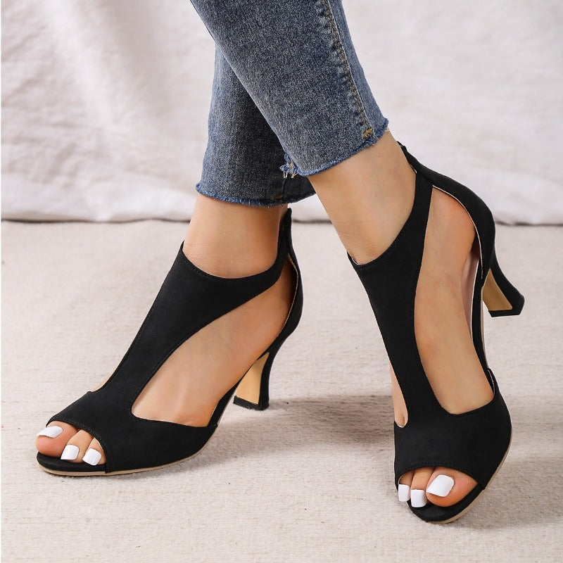 Océane Dubois Orthopedic Sandals With Gel Sole 5 Cm Heel Adjustable Straps For Women All Day Comfort