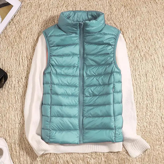 Women's quilted vest | With zipper