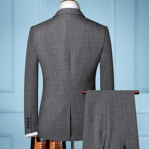 Mens Tan Brown 3 Piece Herringbone Checkered Suit for Formal Occasions by TrendAura