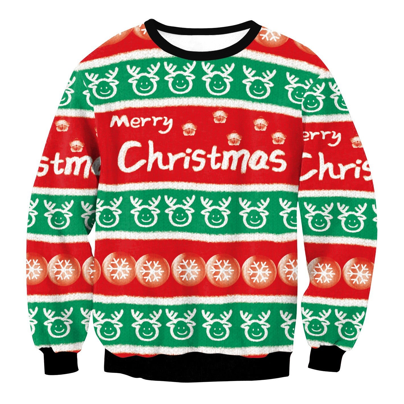 3D Printed Christmas Crewneck Sweat