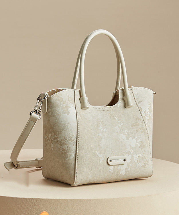 Sac fourre-tout grande capacité à imprimé abricot, nouvelle collection 2025 - TrendAura