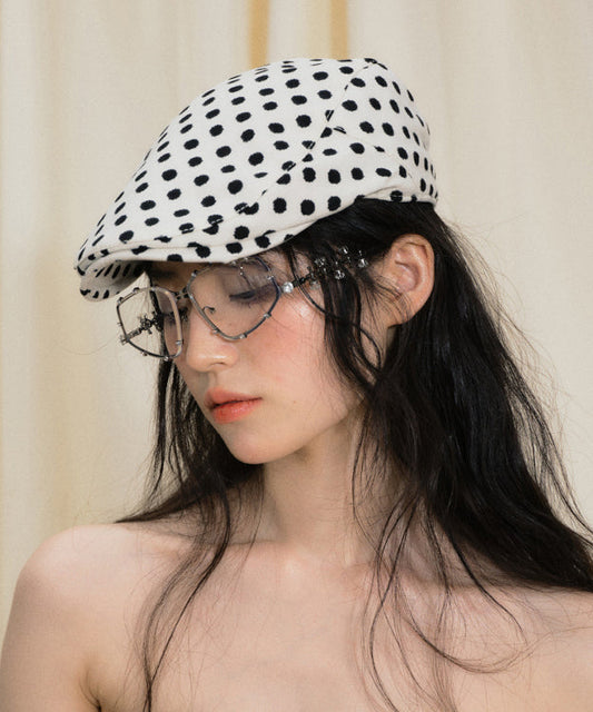 Nouveau chapeau breton japonais à pois fins pour l'été 2025 - TrendAura