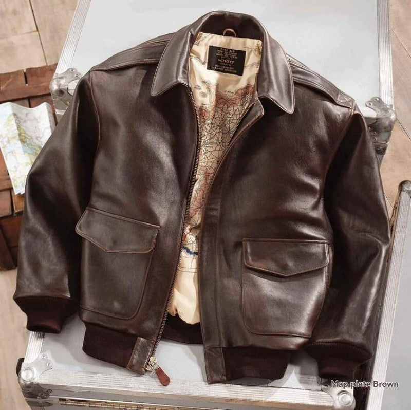 Pilot Couple Leather Coat Premium Leather Warm Lined Aviator Style For Couples Everywhere