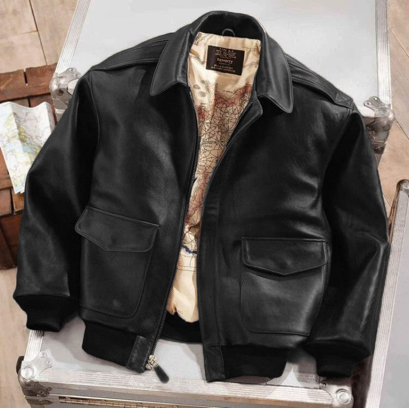 Pilot Couple Leather Coat Premium Leather Warm Lined Aviator Style For Couples Everywhere