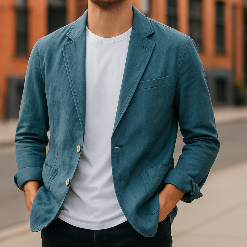 Men Linen Blazer Premium Breathable Lightweight Linen For Modern Men Ideal For Weddings And Business Casual