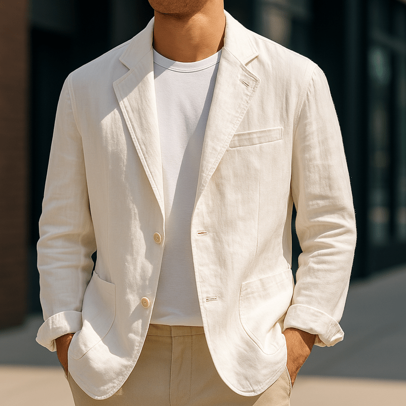 Men Linen Blazer Premium Breathable Lightweight Linen For Modern Men Ideal For Weddings And Business Casual