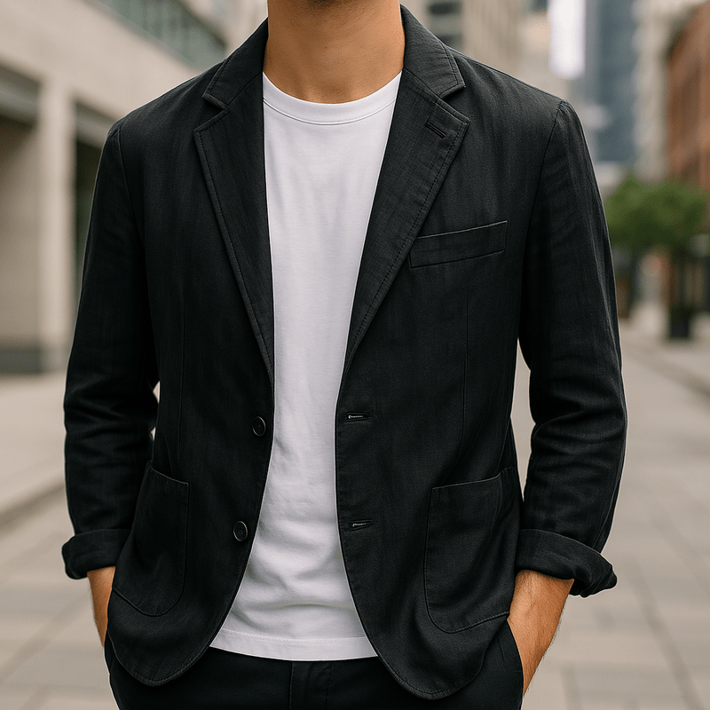 Men Linen Blazer Premium Breathable Lightweight Linen For Modern Men Ideal For Weddings And Business Casual