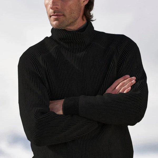 Elegant cashmere turtleneck sweater for men