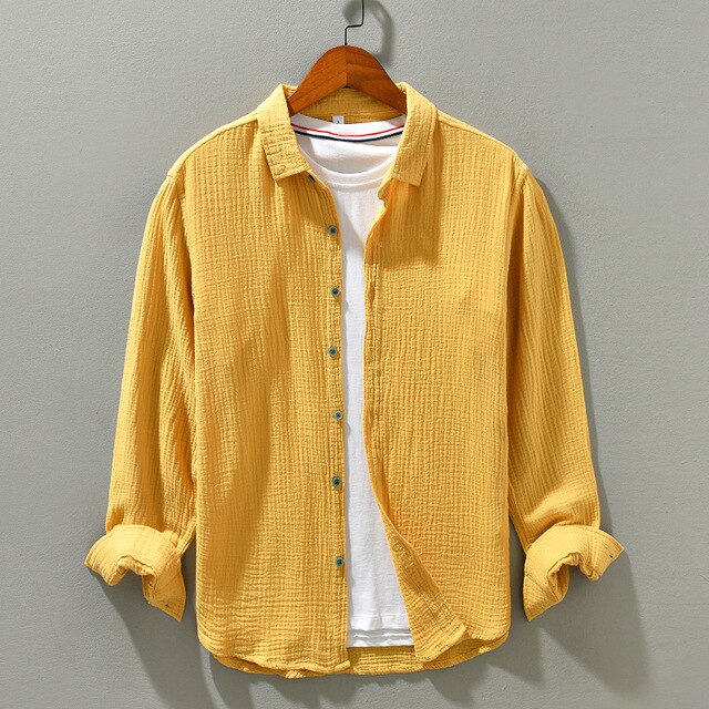 Harvey Men's Oversized Casual Cotton Shirt For Everyday Style Perfect For Work And Weekend