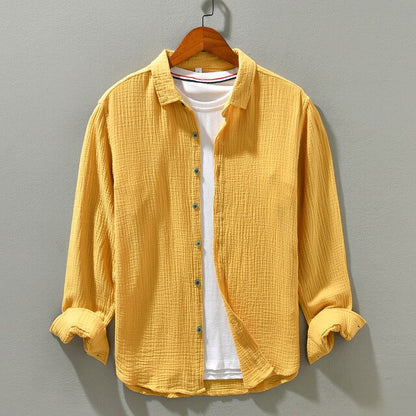 Harvey Men's Oversized Casual Cotton Shirt For Everyday Style Perfect For Work And Weekend