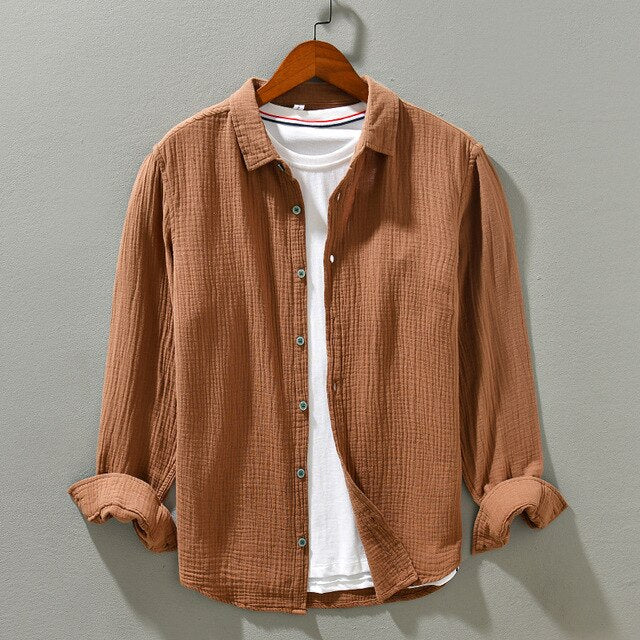 Harvey Men's Oversized Casual Cotton Shirt For Everyday Style Perfect For Work And Weekend