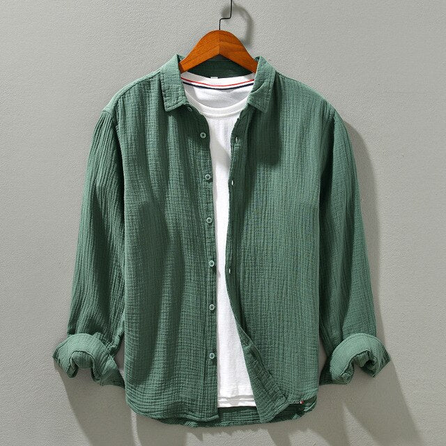 Harvey Men's Oversized Casual Cotton Shirt For Everyday Style Perfect For Work And Weekend