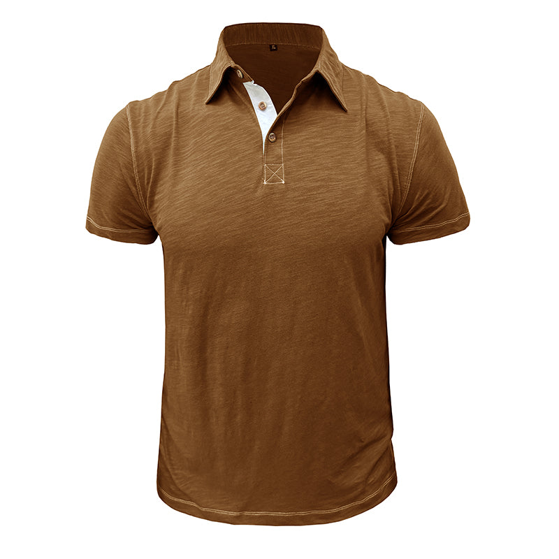 Men's Polo Shirt Soft Cotton Blend For All Day Comfort Breathable Everyday Style