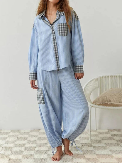 Chic Two-Piece Plaid Set For Women | Stylish