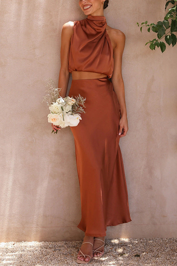 Cynthia - Satin Two-Piece Set