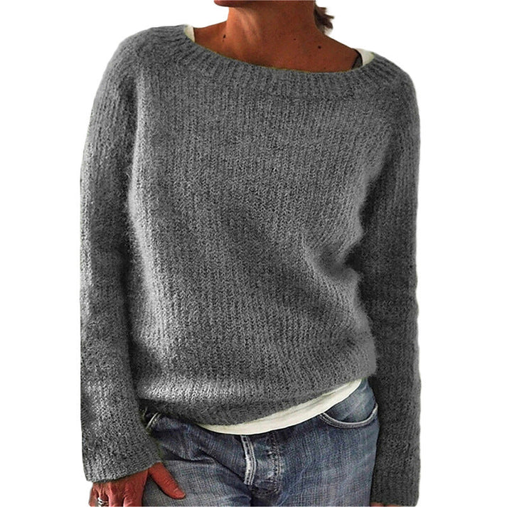 Pleun Julia Merino Wool Knit Sweater With Oversized Collar For Women Everyday Wear And Cozy Comfort