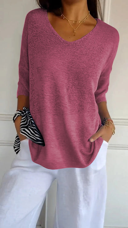 Maartje Classic Knit Top For Women Elegant Comfortable Everyday Essential Wardrobe Staple