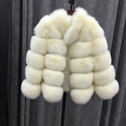 Faux Fox Fur Coat For Women Soft Plush Short Coat For Layering And Winter Style Versatile
