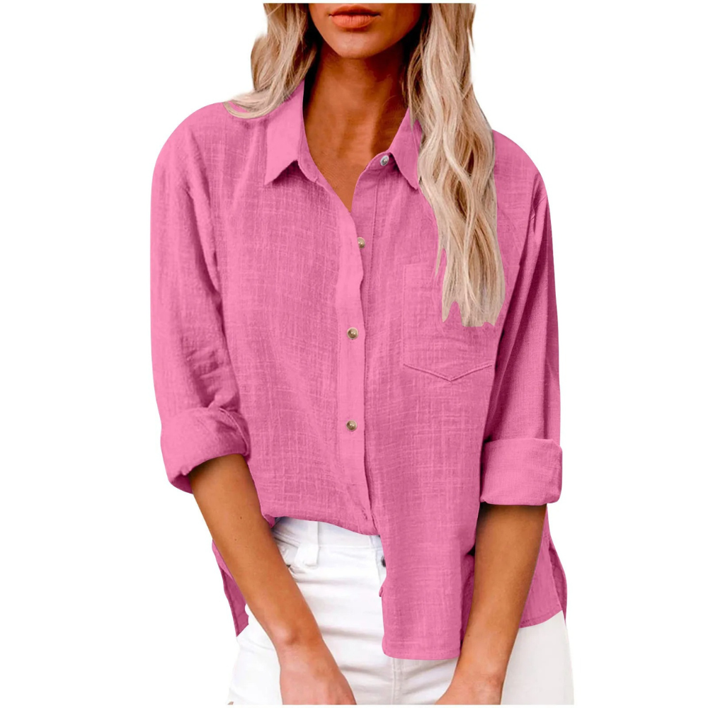 Elvira - Casual long-sleeve blouse - Breathable cotton - Feminine cut