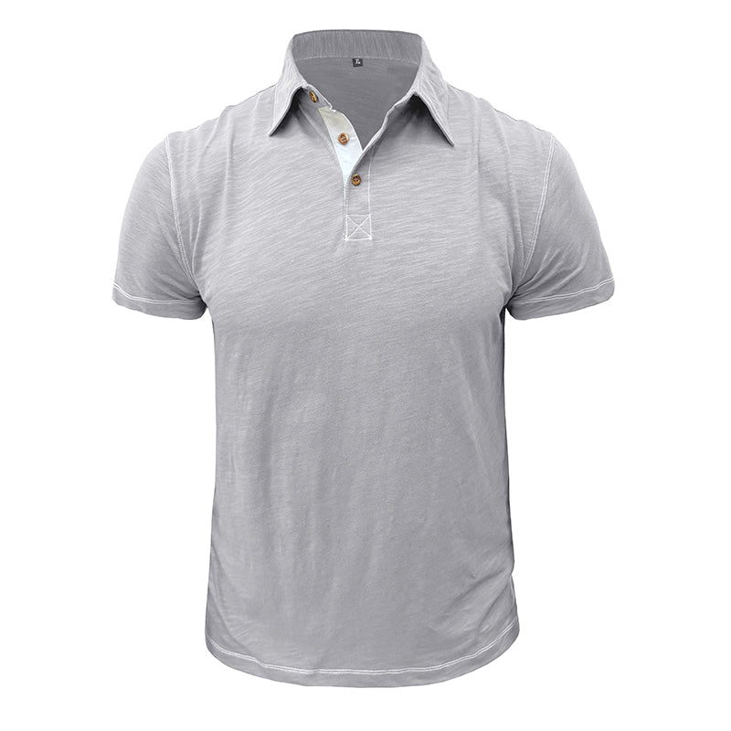 Men's Polo Shirt Soft Cotton Blend For All Day Comfort Breathable Everyday Style