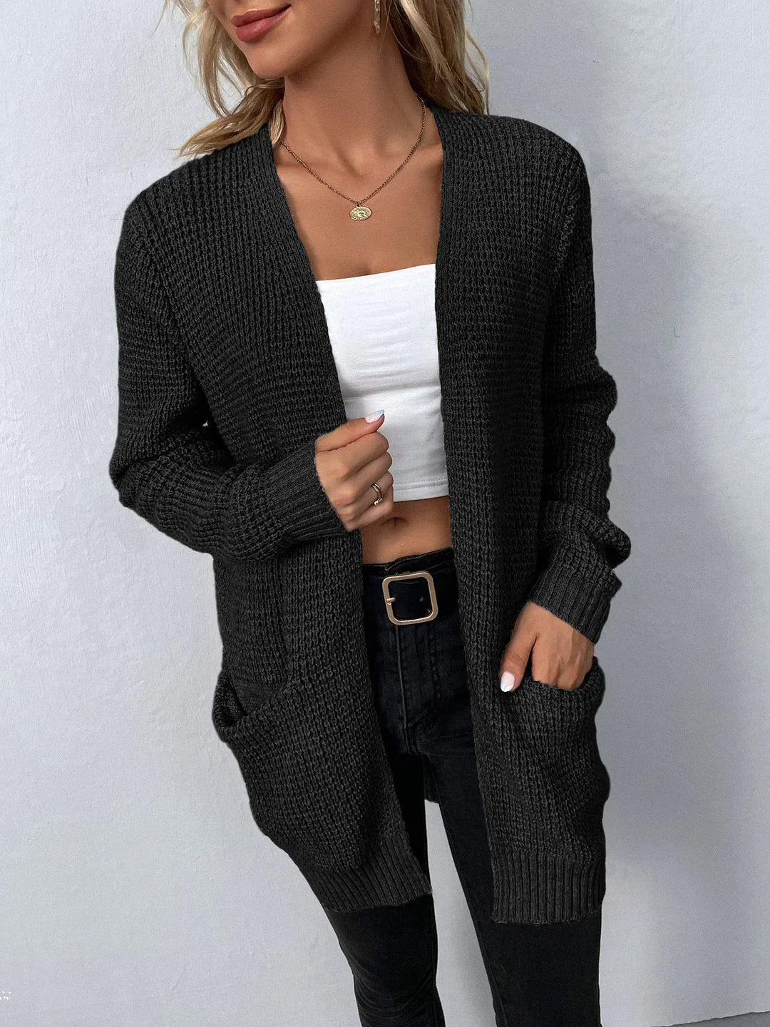Women's Long Cardigan | Open Front
