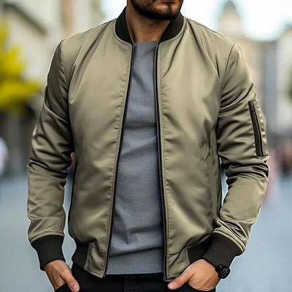 Men's Zip-Up Bomber Jacket Bold Streetwear for Men