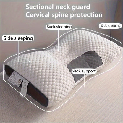 PillowHaven Ergonomic Neck Support Pillow For Travel, Office, And Home Relieves Strain