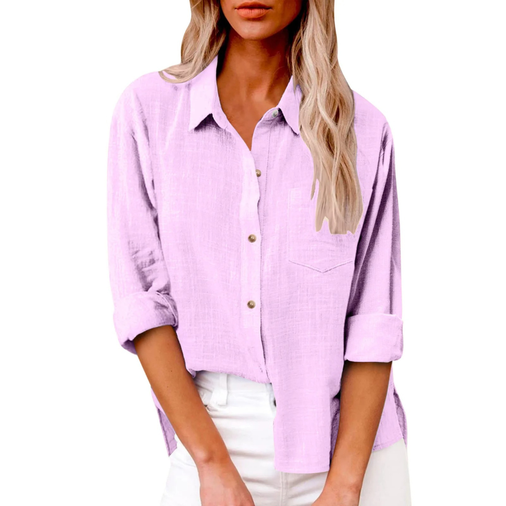 Elvira - Casual long-sleeve blouse - Breathable cotton - Feminine cut