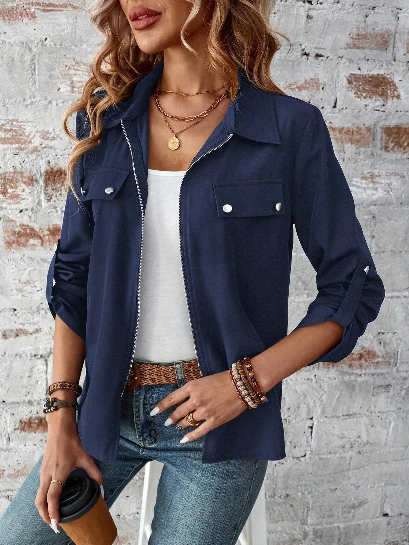 Robyn | Stylish zipper jacket for women