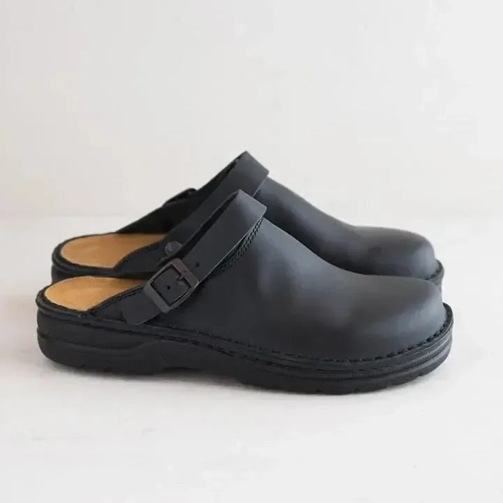 Max Vegan Leather Slip On Mules For The Modern Man All Day Comfort And Style Ready For Everyday Wear And Travel