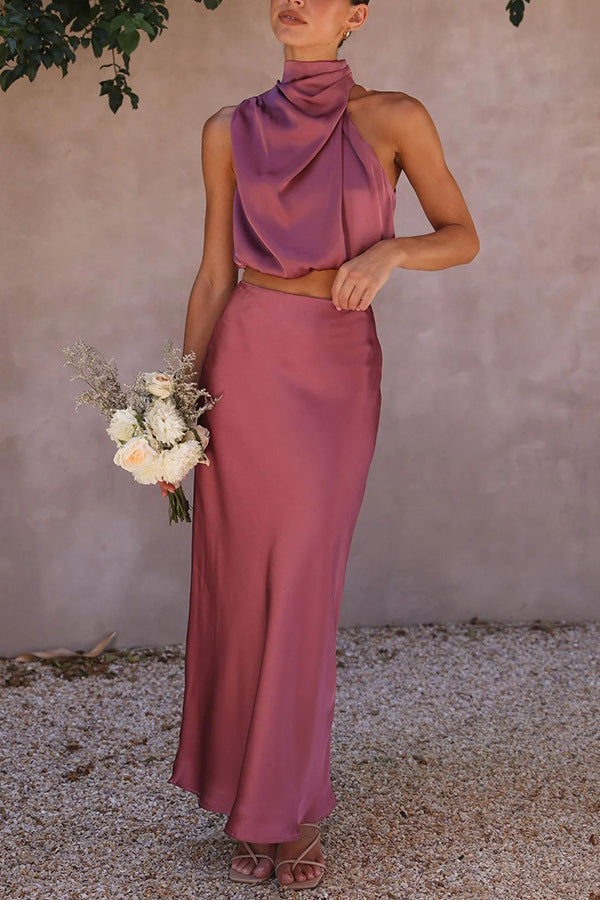 Cynthia - Satin Two-Piece Set
