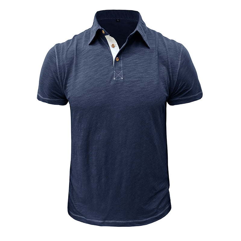 Men's Polo Shirt Soft Cotton Blend For All Day Comfort Breathable Everyday Style