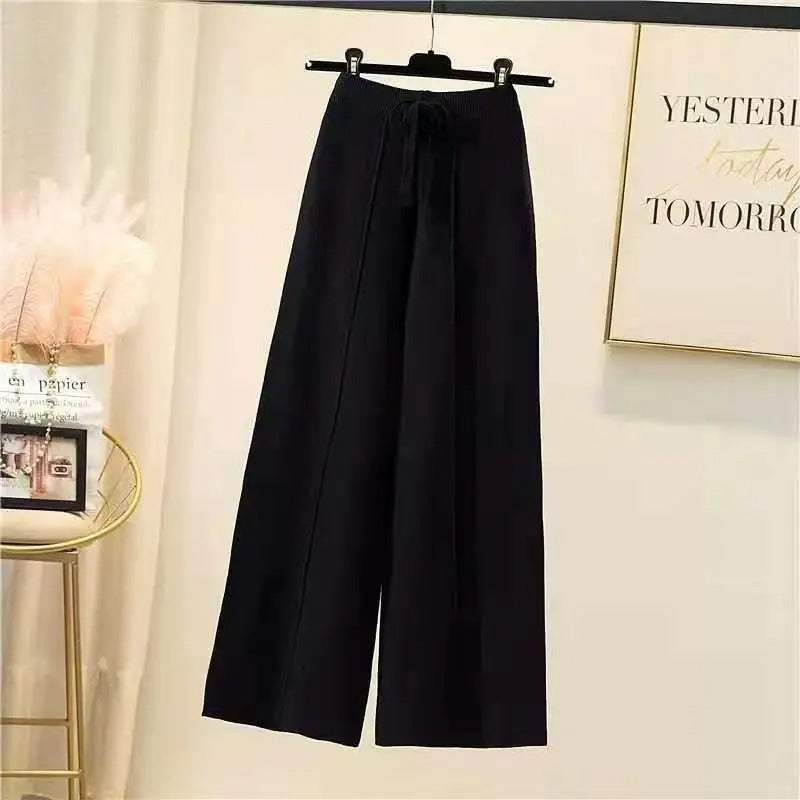 Mieke High Waist Pants For Women Slimming Silhouette Elongates Legs With Fitted Waistband