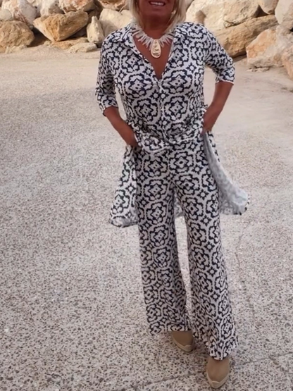 Stylish Printed 2-Piece Set For Women | Trendy