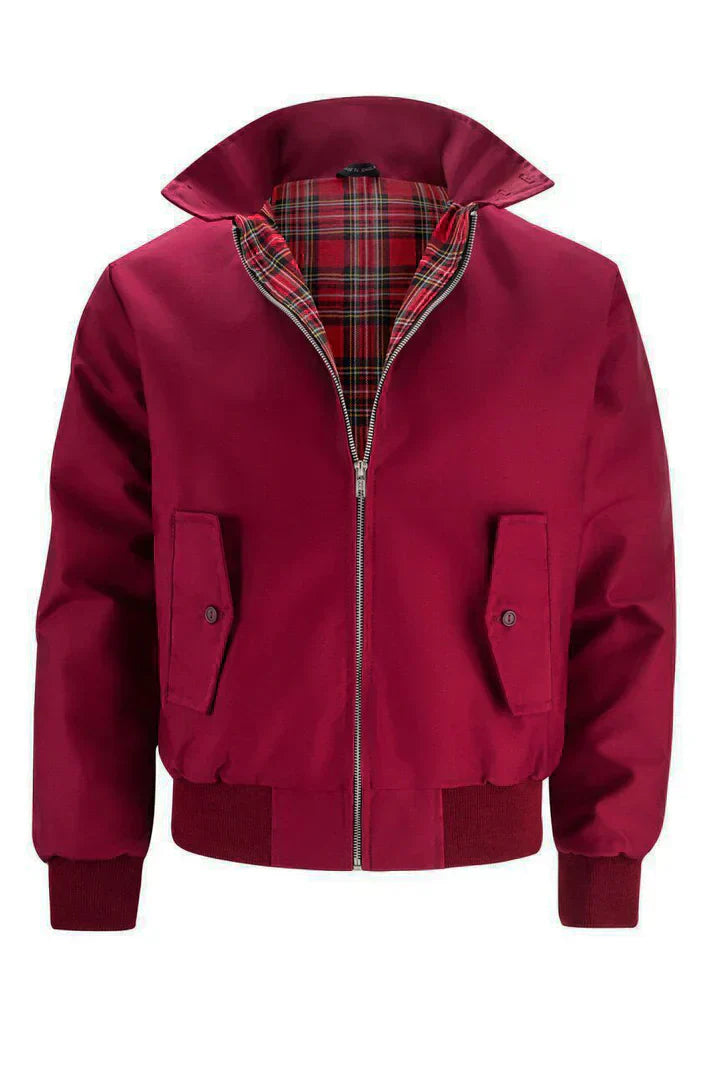 Mens Retro Bomber Jacket Harrington Cut Vintage Style For City Wear With Modern Attitude