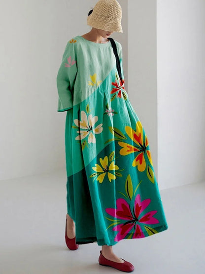 Natalie Geometric Patterned Sweater Dress For Women With Retro High Waist Style And Elegance