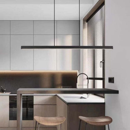 Industrial LED Pendant Lamp With Sleek Metal Frame Durable Acrylic Diffuser For Dining Rooms Offices Energy Efficient