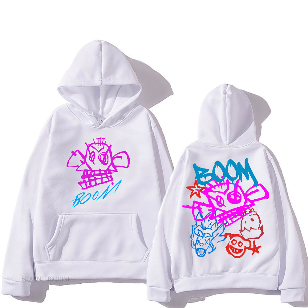 Eloura-Moda | Arcane Jinx Cartoon Long Sleeve Hoodie