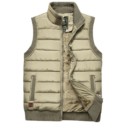 Levi Fleece Bodywarmer For Men Premium Insulated Quilted Vest Warm Winter Outerwear