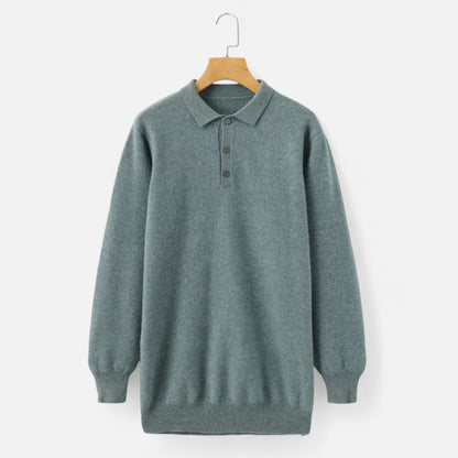 Ancient World | Men's Merino Wool Polo Collar Sweater