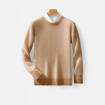 Ancient World | Men's Cashmere Sweater Classic Round Neck