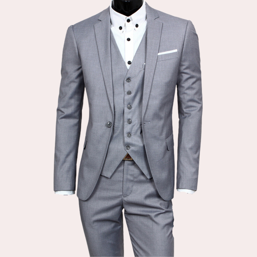 Men's Stylish 3 Piece Summer Suit For Casual Wear Breathable Lightweight Comfort For Warm Days