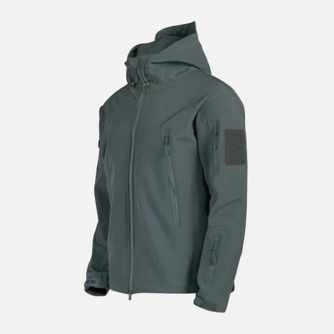 TrendAura Men's Jacket Stretch Blend With Relaxed Fit Stand Up Collar And Adjustable Hood Winter Outerwear
