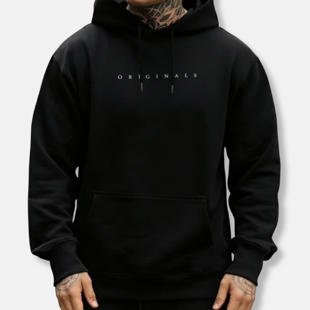 Oliver Originals Cotton Hoodie With Minimalist Chest Logo Classic Fit Soft Cotton Mens Hoodie