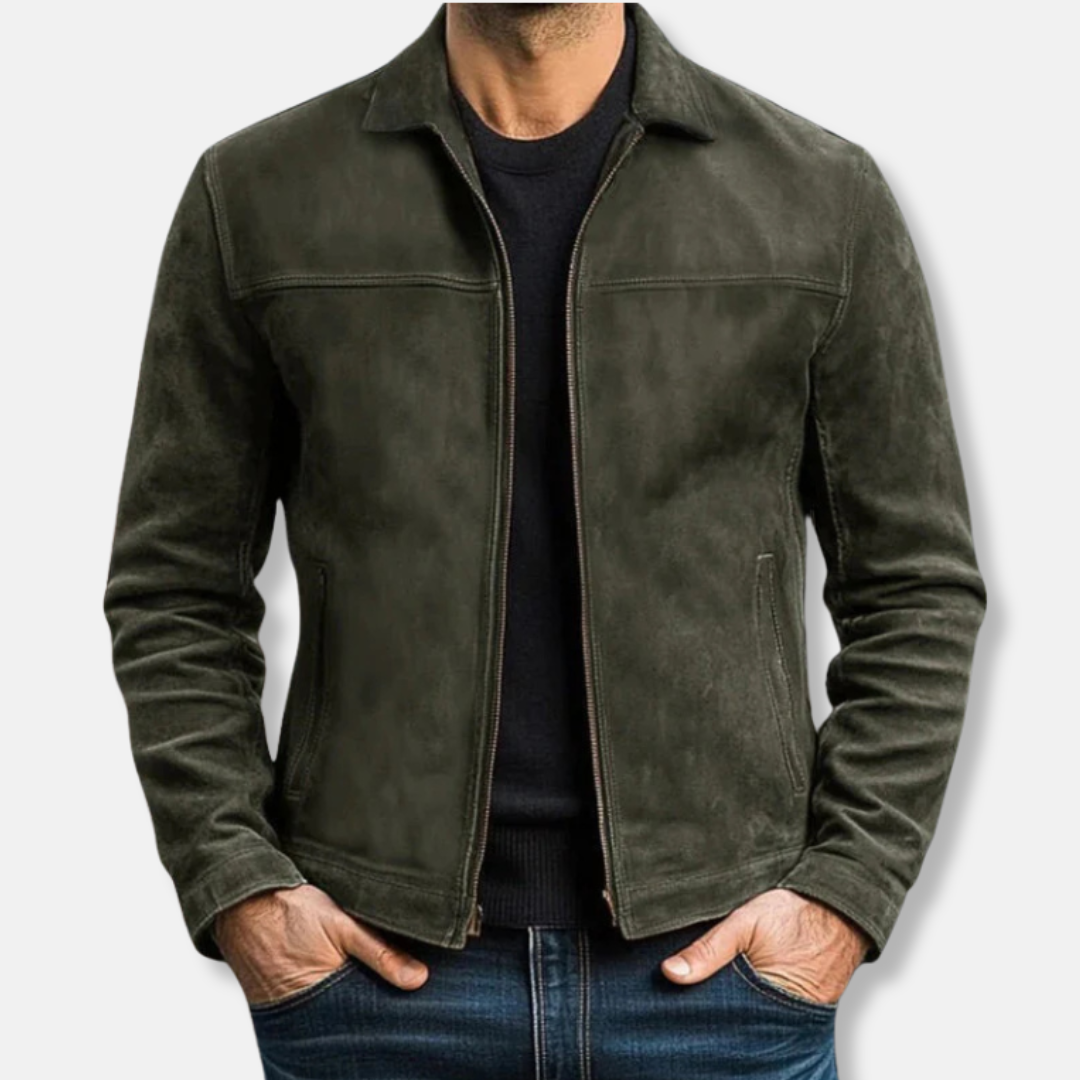 TrendAura Mens Casual Jacket With Button Closure Sleek Modern Design For Versatile Everyday Wear